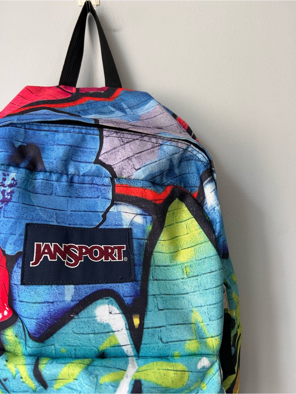 JanSport High Stakes Polyester Multi Graffiti School Backpack Colorful - Picture 2 of 15